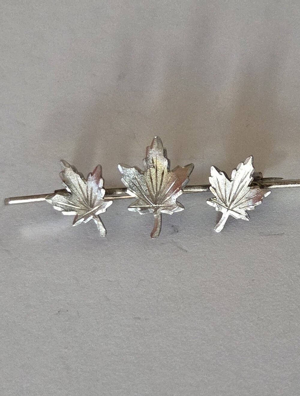 Sterling Silver Maple Leaf Lapel Pin